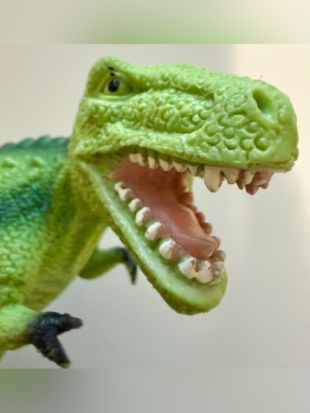 Green T-Rex Dinosaur Action Figure Toy - Lifelike Jurassic Playset Piece